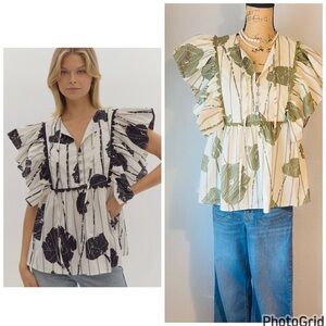 Anthropologie Tropical Top